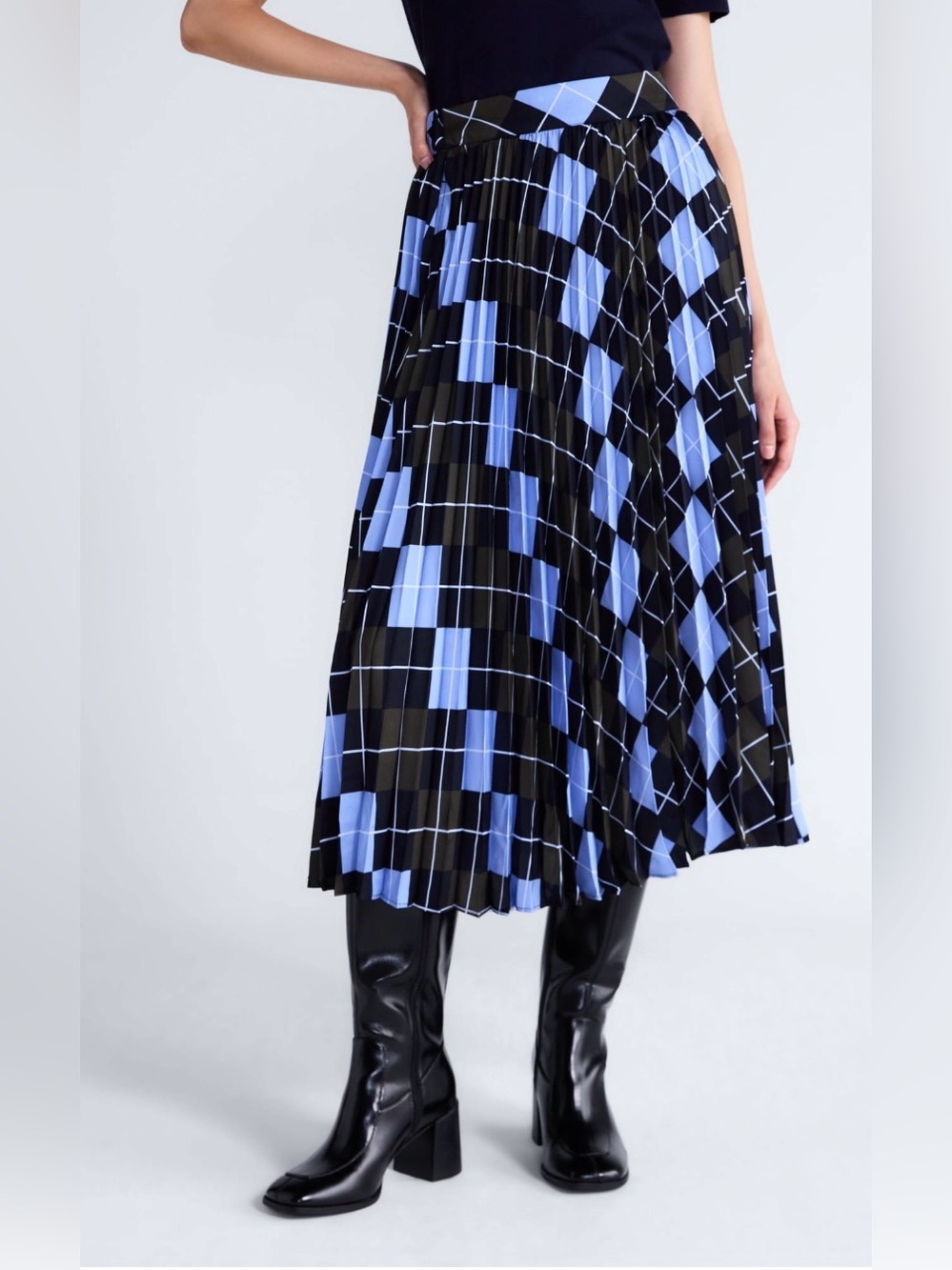 Free Assembly Women’s Sunburst Panel Maxi Skirt